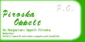 piroska oppelt business card